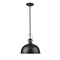 Z-Lite Melange Pendant, 1-Light, 13.25 In.W x 13 In.H, Matte Black/Matte Black 725P12-MB - alternate 7
